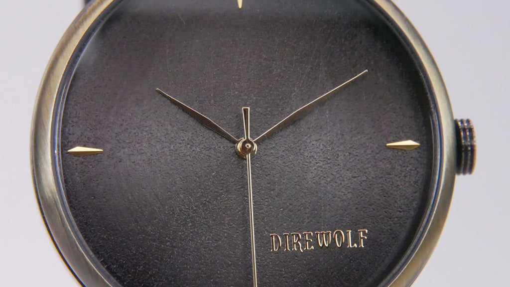 Distressed Black on Antique Bronze Watch