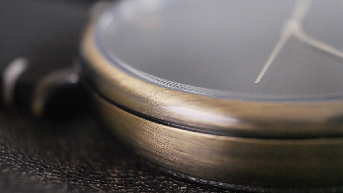 Distressed Black on Antique Bronze Watch