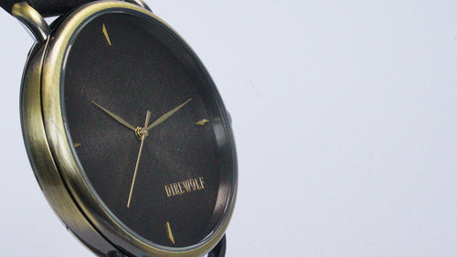 Distressed Black on Antique Bronze Watch